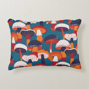 Coussins Décoratifs Variété de champignons, illustration vintage sans
