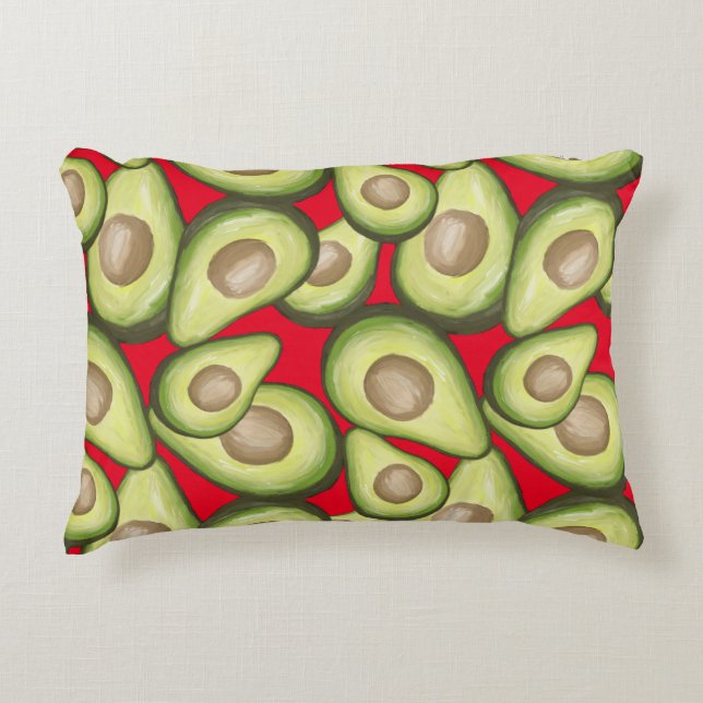Coussins Décoratifs Végétal Cuit Gourmet Avacados (Devant)