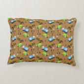 Coussins Décoratifs Véhicules de construction et travailleurs Motif Th (Dos)