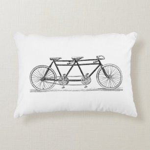 Coussins Décoratifs Vélo vintage construit pour deux / Vélo tandem