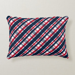 Coussins Décoratifs Ventilateur de sports Washington bleu blanc rouge