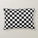 Coussins Décoratifs Vérifier noir blanc À damiers Motif tableau de bor<br><div class="desc">à damiers Motif - damier noir et blanc.</div>