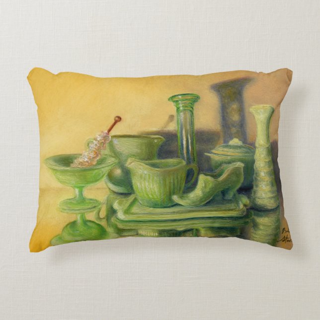 Coussins Décoratifs "Verrerie verte" (Devant)