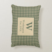 Coussins Décoratifs Vert Monogram Tanné Beige Buffalo à Carreaux Count (Dos(Vertical))