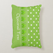Coussins Décoratifs Vert, points et Shamrocks (Devant(Vertical))