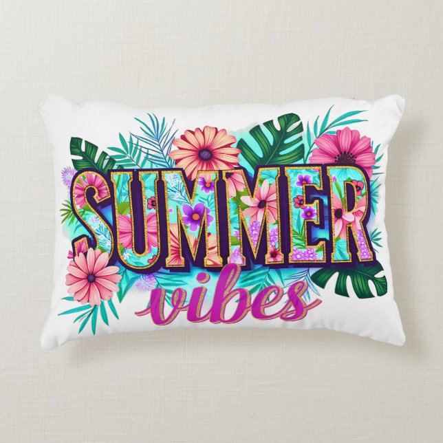 Coussins Décoratifs Vibes d'été (Devant)