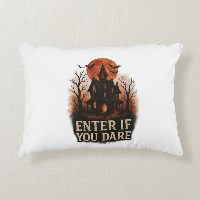 Coussins Décoratifs Vibes d'Halloween éffrayant - Design mignon et Dép (Devant)