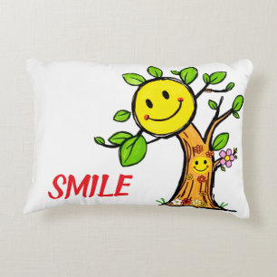 Coussins Décoratifs Vibes positives "Smile Tree"