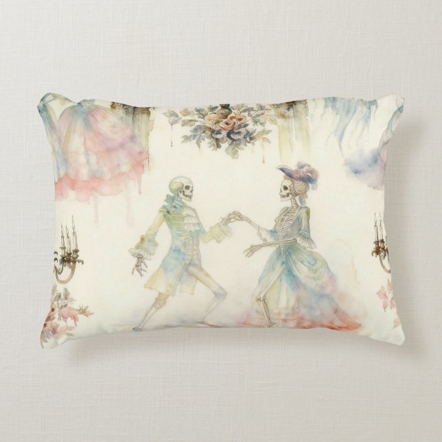 Coussins Décoratifs Victorian Skeleton Ballroom  (Devant)