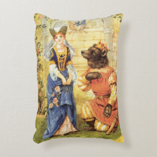 Coussins Décoratifs Vieux Conte de Fées, La Belle et la Bête