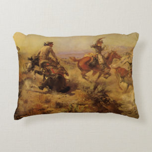 Coussins Décoratifs Vieux Cowboys, Jetés à bas par CM Russell
