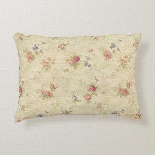Coussins Décoratifs Vieux motif affligé de tissu de roses vintages