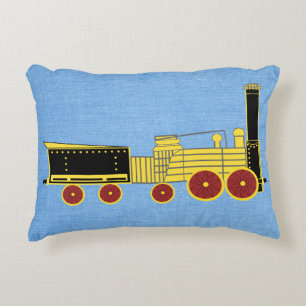 Coussins Décoratifs Vieux train à vapeur Photographie Garçon Enfants