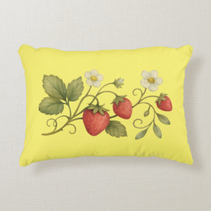 Coussins Décoratifs Vin De Fraise Aux Fleurs