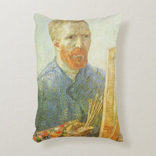 Coussins Décoratifs Vincent van Gogh - Autoportrait devant un chevalet