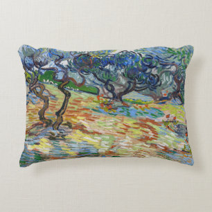 Coussins Décoratifs Vincent van Gogh - Oliviers : Ciel bleu brillant