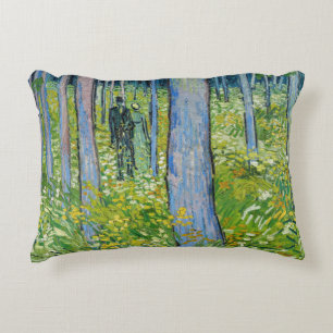 Coussins Décoratifs Vincent van Gogh - Sous-bois avec deux personnages