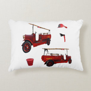 Coussins Décoratifs Vintage Camion de Pompiers Hache Casquette,
