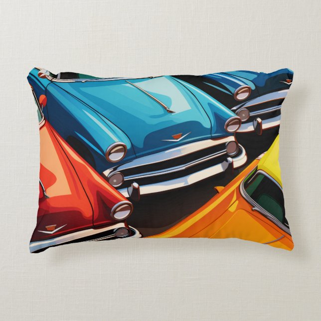 Coussins Décoratifs Vintage Cars Pattern (Devant)