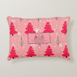 Coussins Décoratifs Vintage classique Motif-arbre de Noël (4)