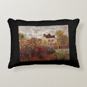 Coussins Décoratifs vintage fleurs monet jardin de l'argenteuil soleil