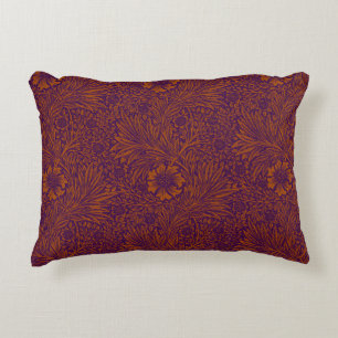 Coussins Décoratifs Vintage joli orange violet motif floral