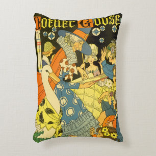 Coussins Décoratifs Vintage Mother Goose lisant des livres aux enfants