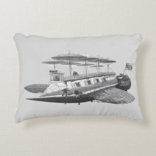 Coussins Décoratifs Vintage Science-fiction Steampunk Dirigeable Eclip