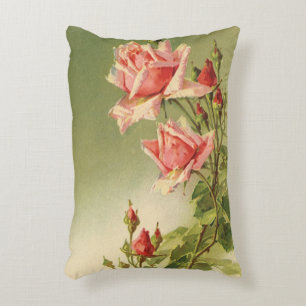 Coussins Décoratifs Vintage Valentine's Day Pink Victorian Garden Rose