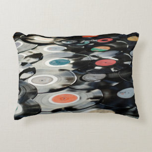 Coussins Décoratifs Vinyl rétro plastique vieux noir