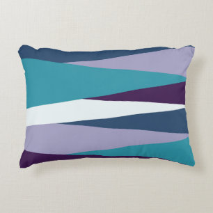 Coussins Décoratifs violet bleu et blanc violet abstrait