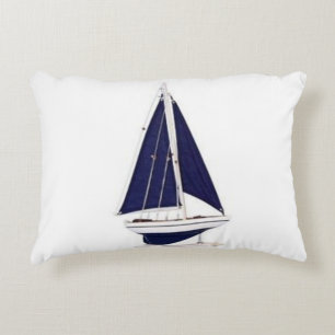 Coussins Décoratifs voilier bleu marine vintage