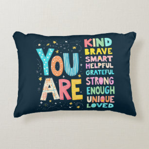 Coussins Décoratifs Vous êtes des affirmations à la main lettre lumine