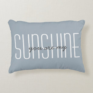 Coussins Décoratifs Vous êtes mon soleil Citation Typographie bleue mi