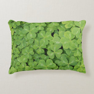 Coussins Décoratifs Vue d'Oxalis Oregana feuillage d'oseille des bois