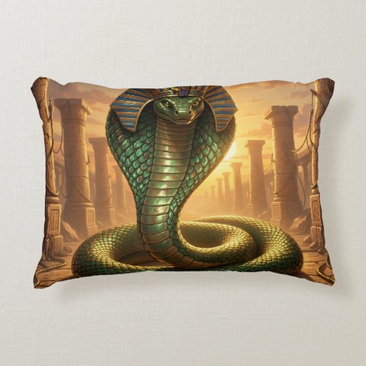 Coussins Décoratifs Wadjet – Ägyptische Schlangengöttin´6 (Devant)