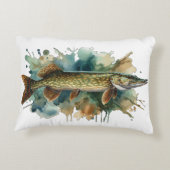 Coussins Décoratifs Watercolor Series: Pike (Dos)