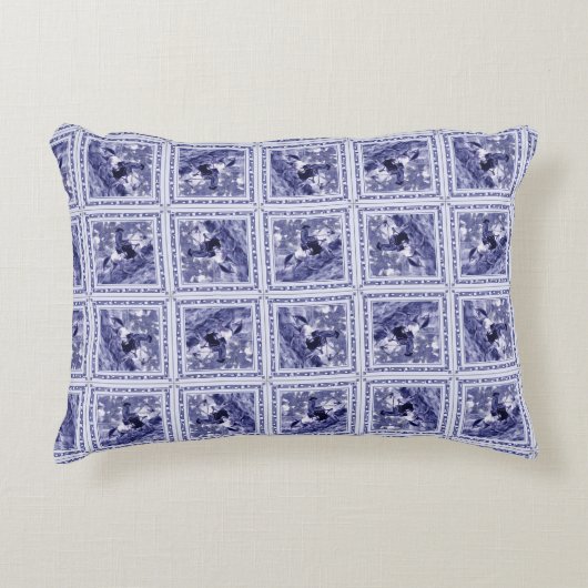 Coussins Décoratifs Western Denim Blue Delft Tile (Devant)