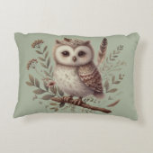 Coussins Décoratifs Whimsical Woodland Owl Botanical Illustration (Dos)