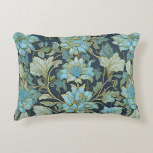 William Morris Fleurs Turquoises