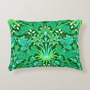 Coussins Décoratifs William Morris Hyacinth Imprimer, Emerald Green