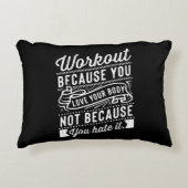 Coussins Décoratifs Workout Because (Devant)