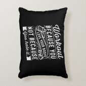 Coussins Décoratifs Workout Because (Devant(Vertical))