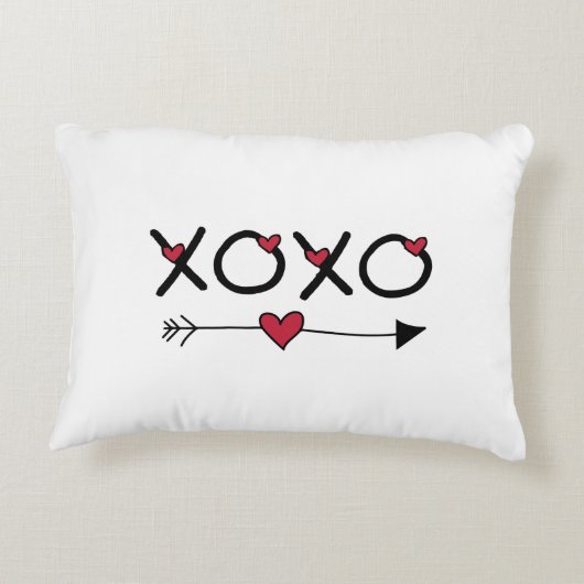 Coussins Décoratifs XOXO Saint-Valentin (Dos)