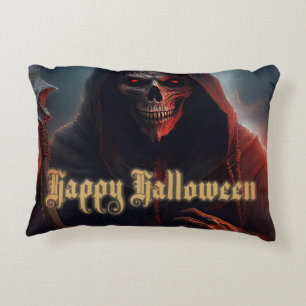 Coussins Décoratifs Yeux rouges lumineux Reaper Art Halloween