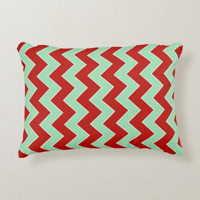 Coussins Décoratifs Zigzag de Noël (Devant)