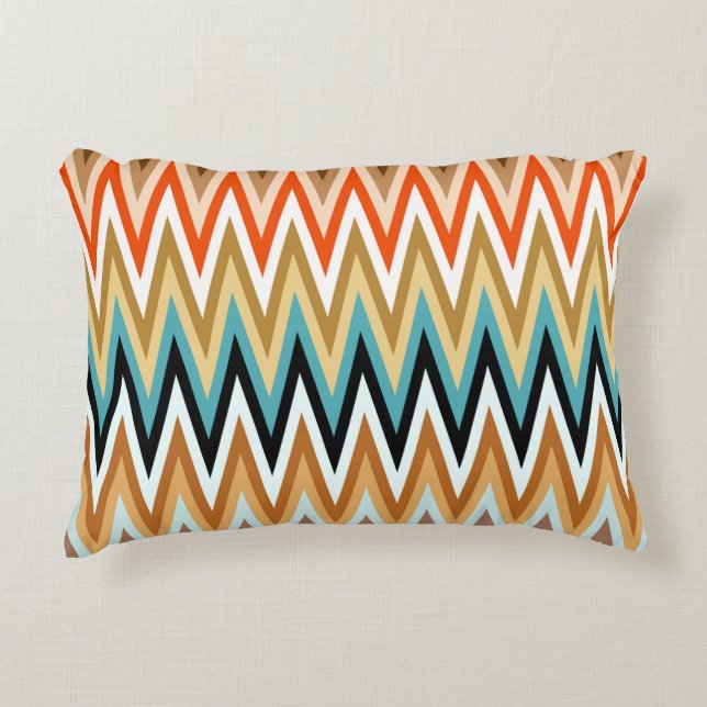 Coussins Décoratifs Zigzag Multicolor Motif (Devant)