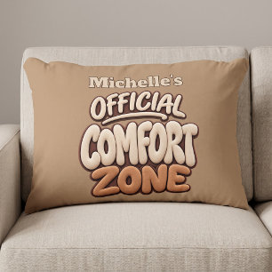 Coussins Décoratifs Zone de confort officiel drôle