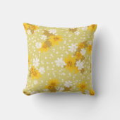 Coussins et Coussins de fleurs de printemps jaunes (Recto)