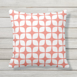 Coussins extérieurs de corail - motif moderne